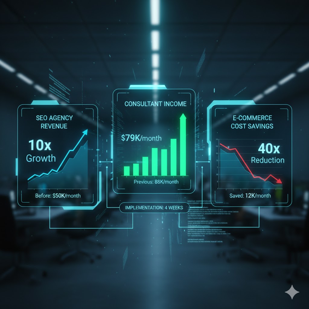 Real AI Agent Case Studies: 10x Revenue Growth & $50K/Month Results