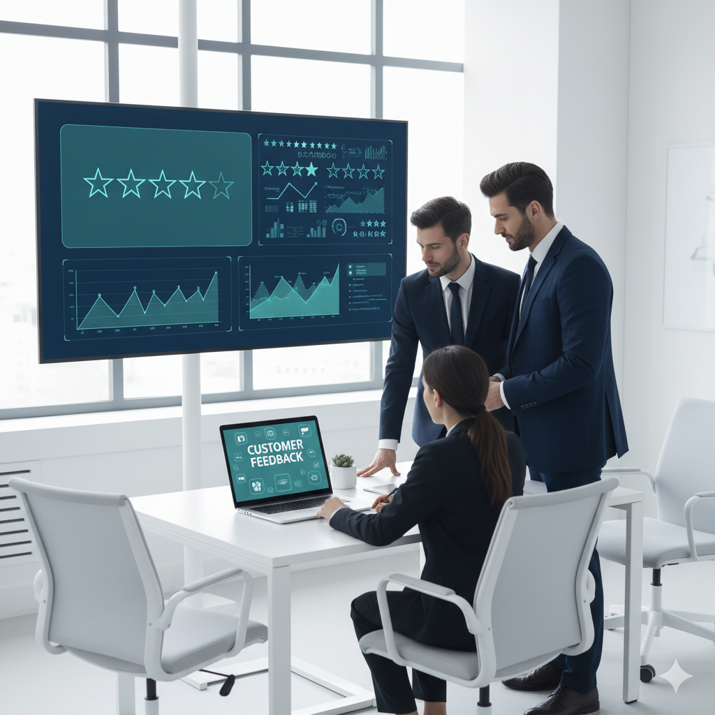 team working on online reputation dashboard rankivo review management agency team working on online reputation dashboard rankivo review management agency